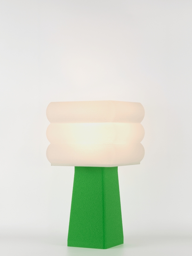 Isabelle – Lampe à poser pop verte, médium