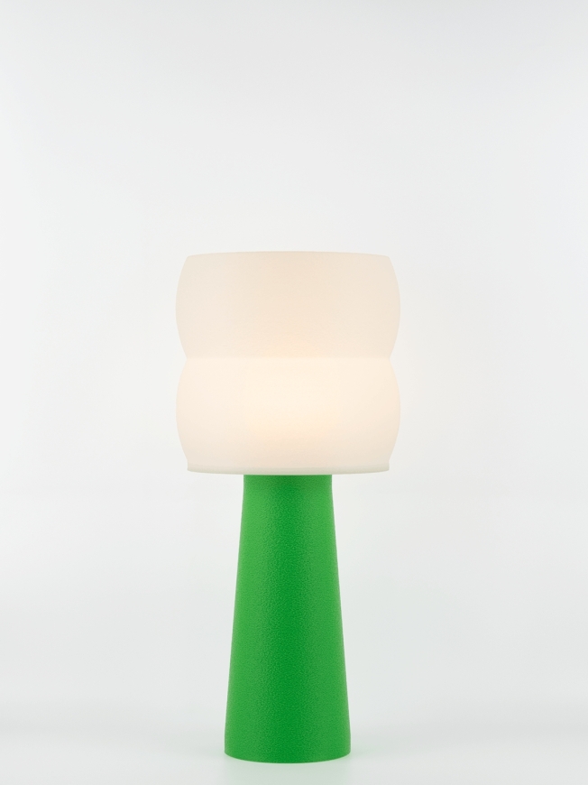 Stella – Lampe à poser pop verte, large