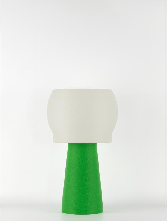 Lampe à poser Clemence Équilibre – Douceur crème coquilles Saint-Jacques & pied Pop coloré