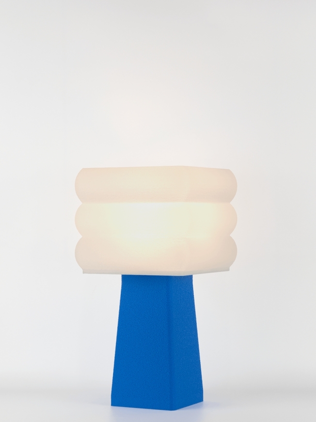 Isabelle – Lampe à poser pop bleu, médium