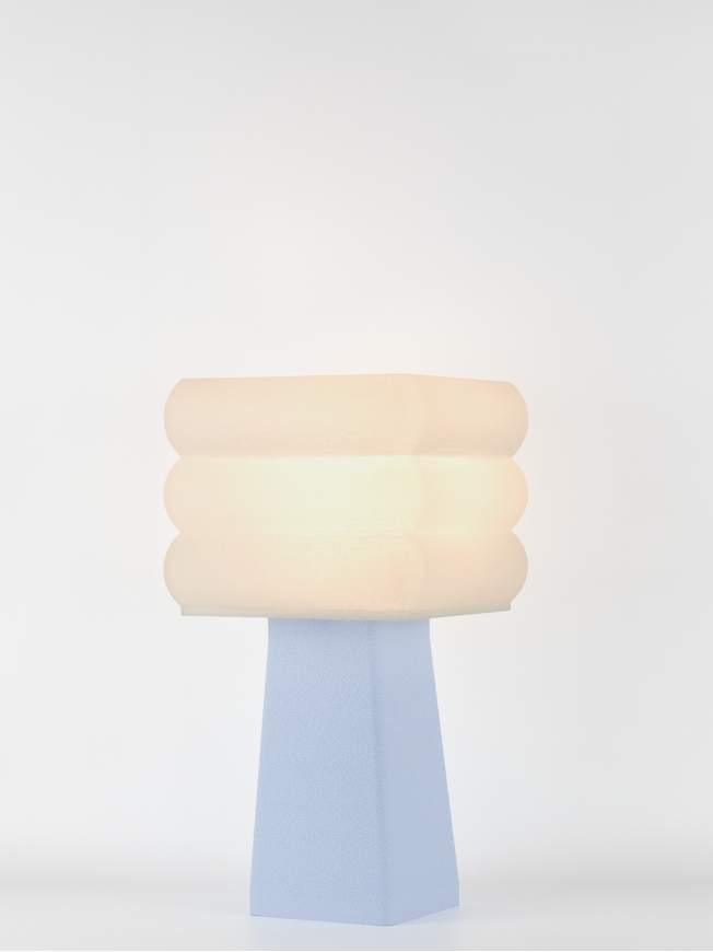 Isabelle – Lampe à poser pastel bleu, médium