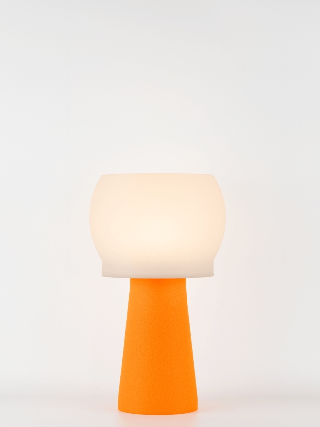 Clemence – Lampe à poser pop orange, médium