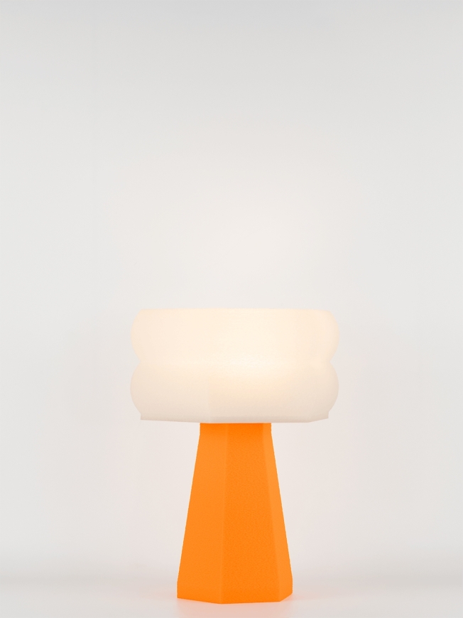 Aline – Lampe à poser pop orange, small