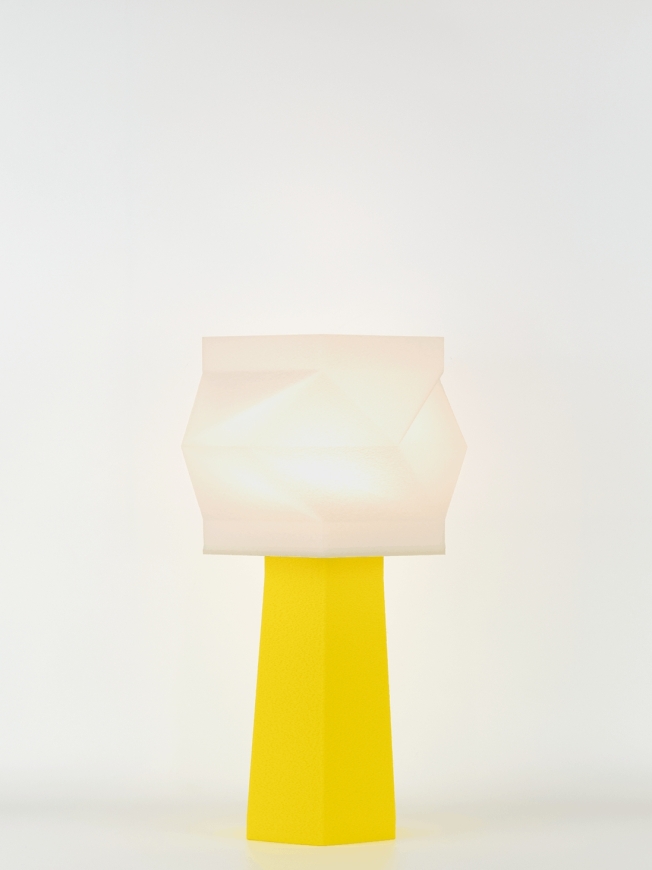 Elise – Lampe à poser pop jaune , médium