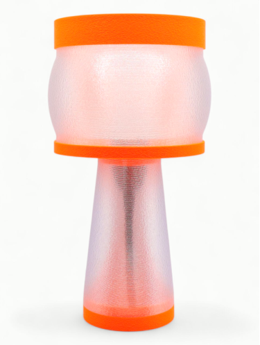 Clémence – Lampe à poser design, Couleurs POP, Équilibre – Luminaire haut de gamme en impression 3D