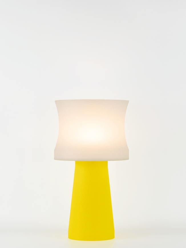 Aurélie – Lampe à poser pop jaune, médium