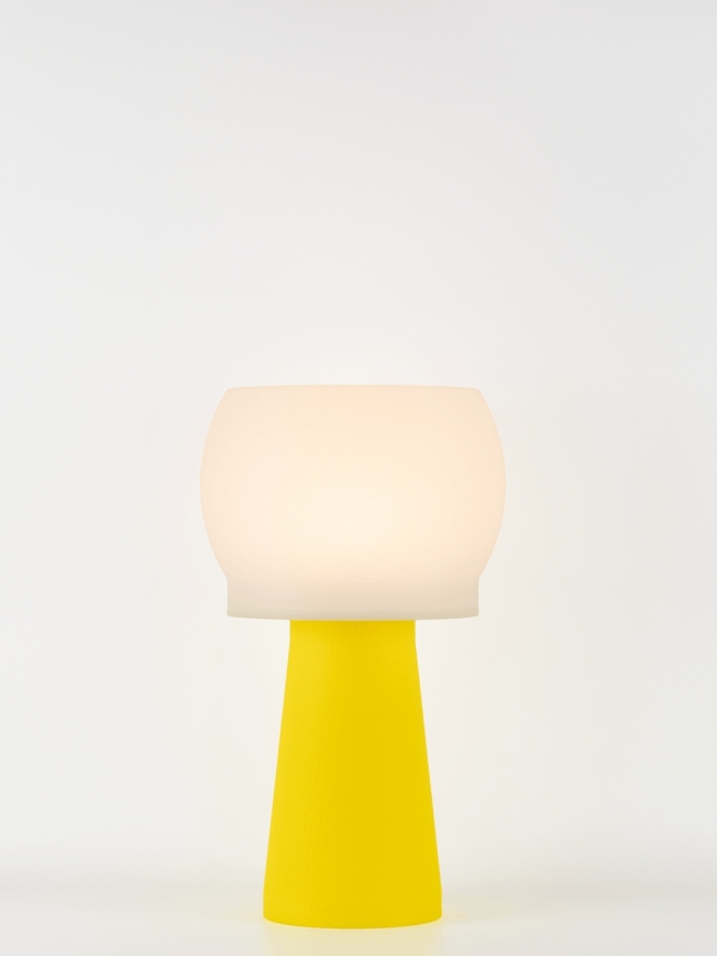 Clemence – Lampe à poser pop jaune, médium