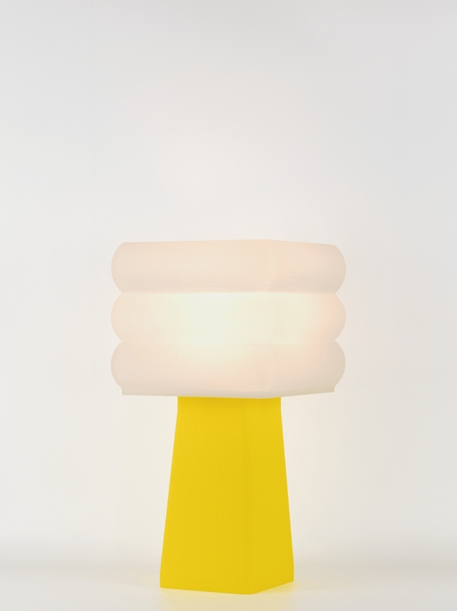 Isabelle – Lampe à poser pop jaune, médium