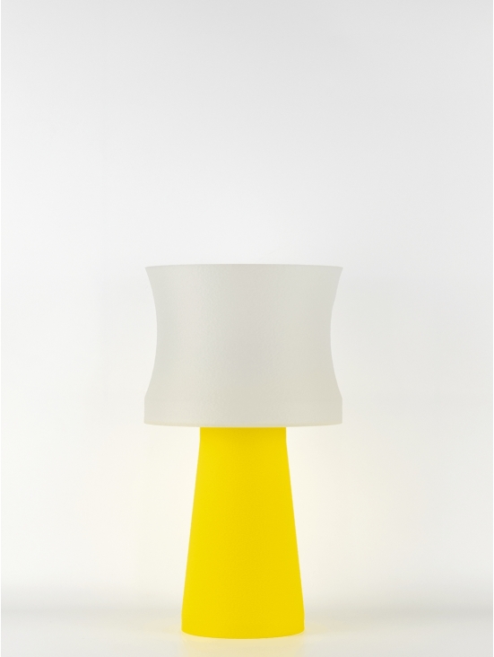 Aurélie – Lampe à poser pop jaune, médium