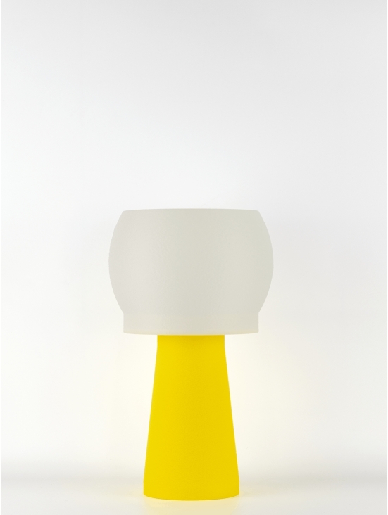 Clemence – Lampe à poser pop jaune, médium