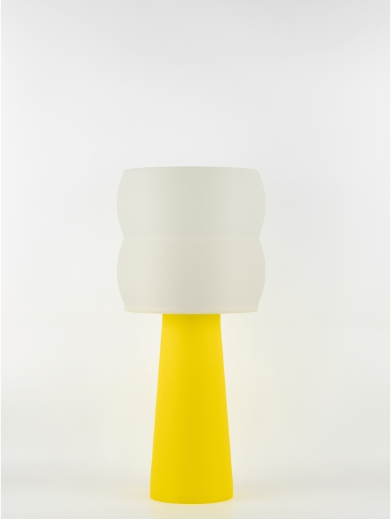 Stella – Lampe à poser pop jaune, large