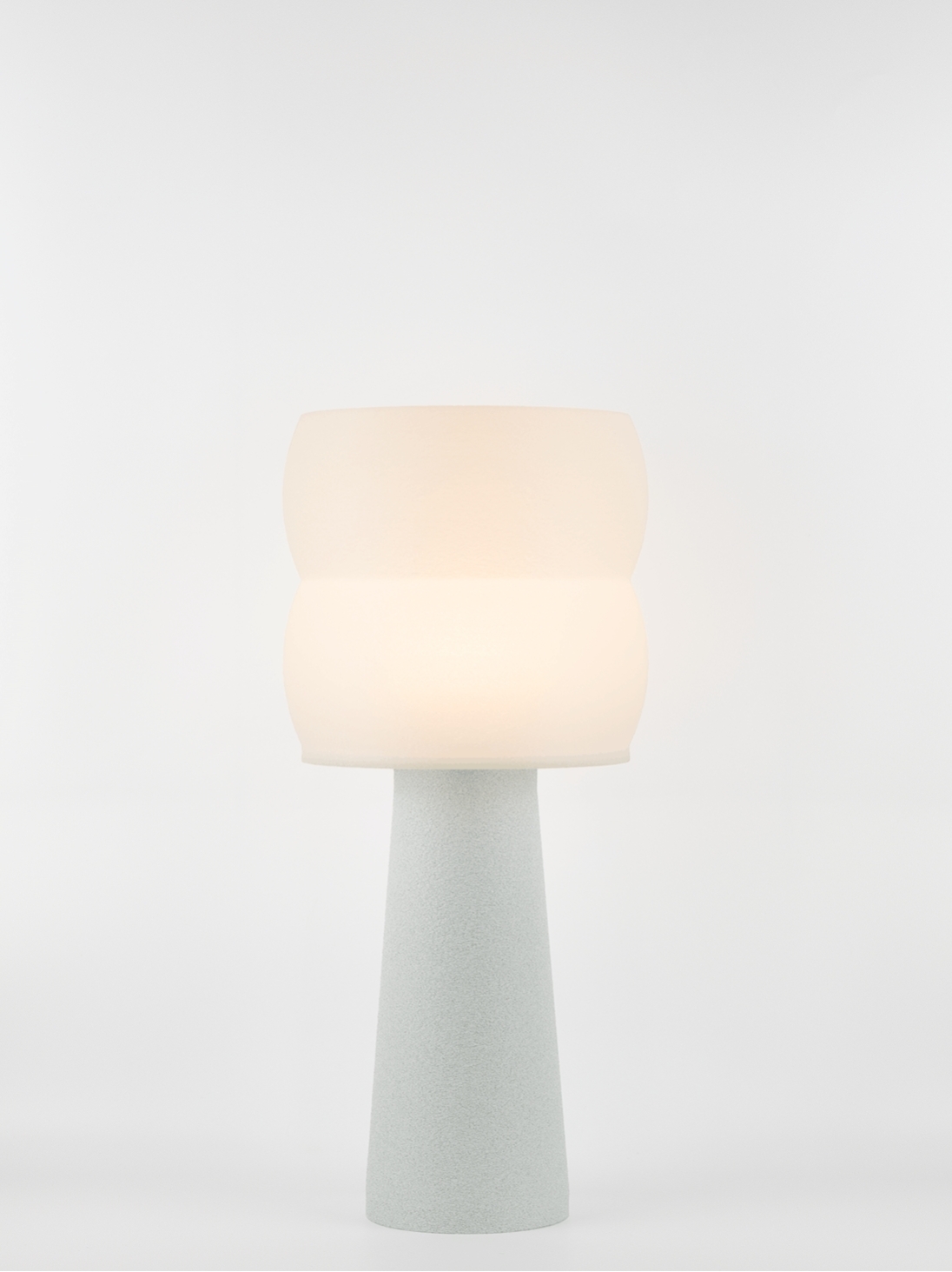 Stella – Lampe à poser granit grise, large