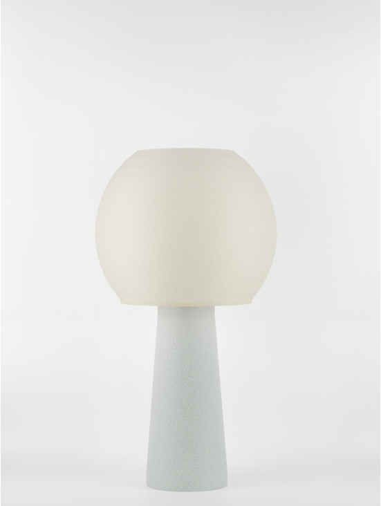 Clarisse – Lampe à poser granit grise, large
