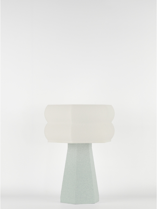 Aline – Lampe à poser granit grise, small