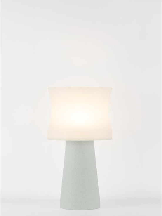 Aurélie – Lampe à poser granit grise, médium