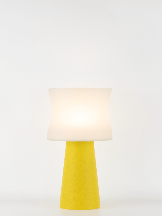 Aurélie – Lampe à poser granit jaune, médium