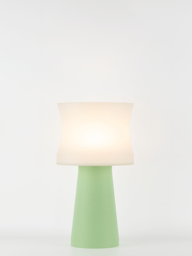Aurélie – Lampe à poser pastel verte, médium