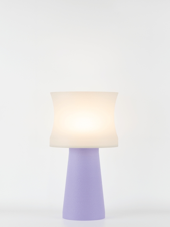 Aurélie – Lampe à poser pastel lilas, médium