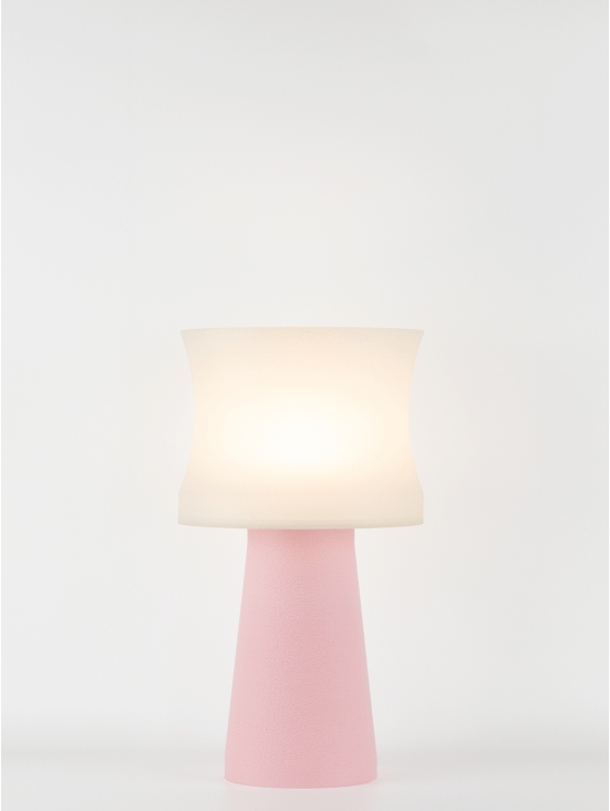 Aurélie – Lampe à poser pastel rose, médium