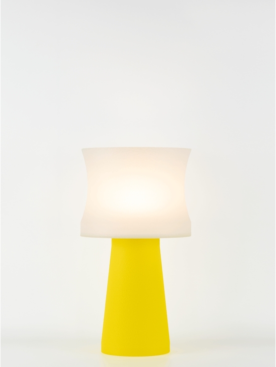 Aurélie – Lampe à poser pop jaune, médium