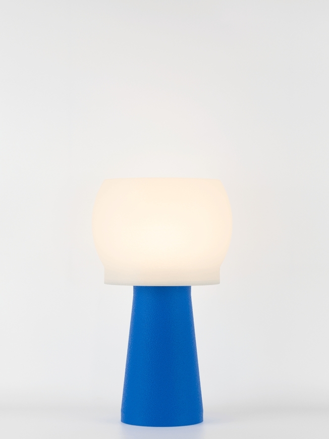 Clemence – Lampe à poser pop bleu, médium