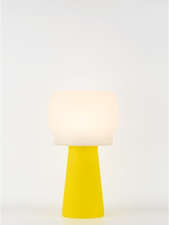 Clemence – Lampe à poser pop jaune, médium