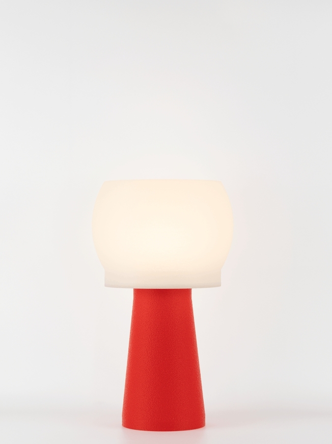 Clemence – Lampe à poser pop rouge, médium