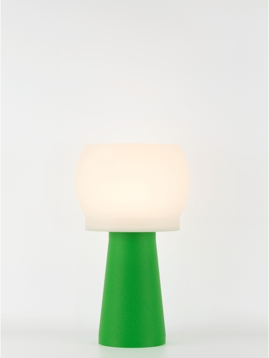 Lampe à poser Clemence Équilibre – Douceur crème coquilles Saint-Jacques & pied Pop coloré