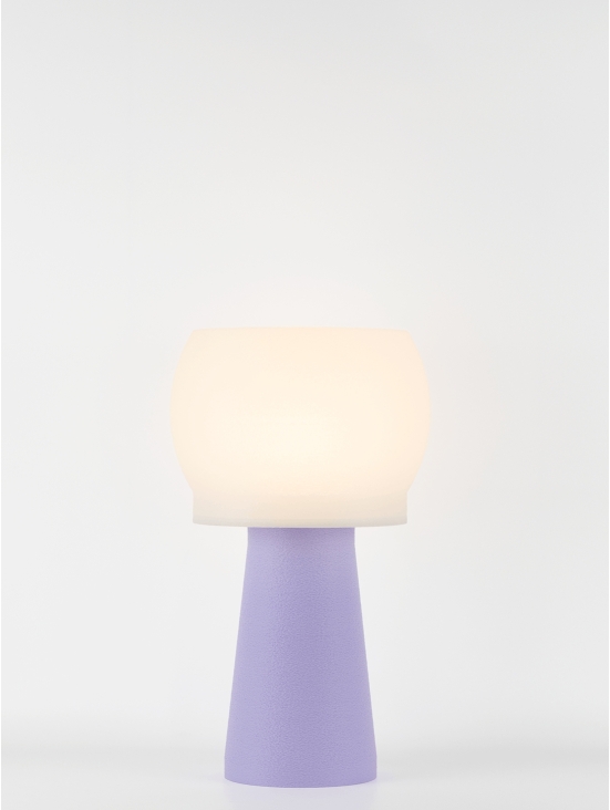 Clemence – Lampe à poser pastel lilas, médium