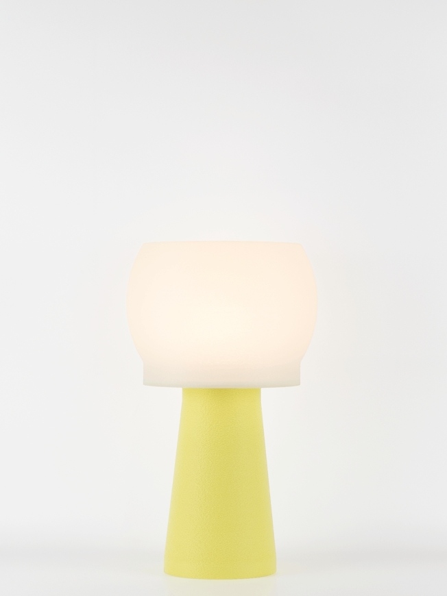 Clemence – Lampe à poser pastel jaune, médium