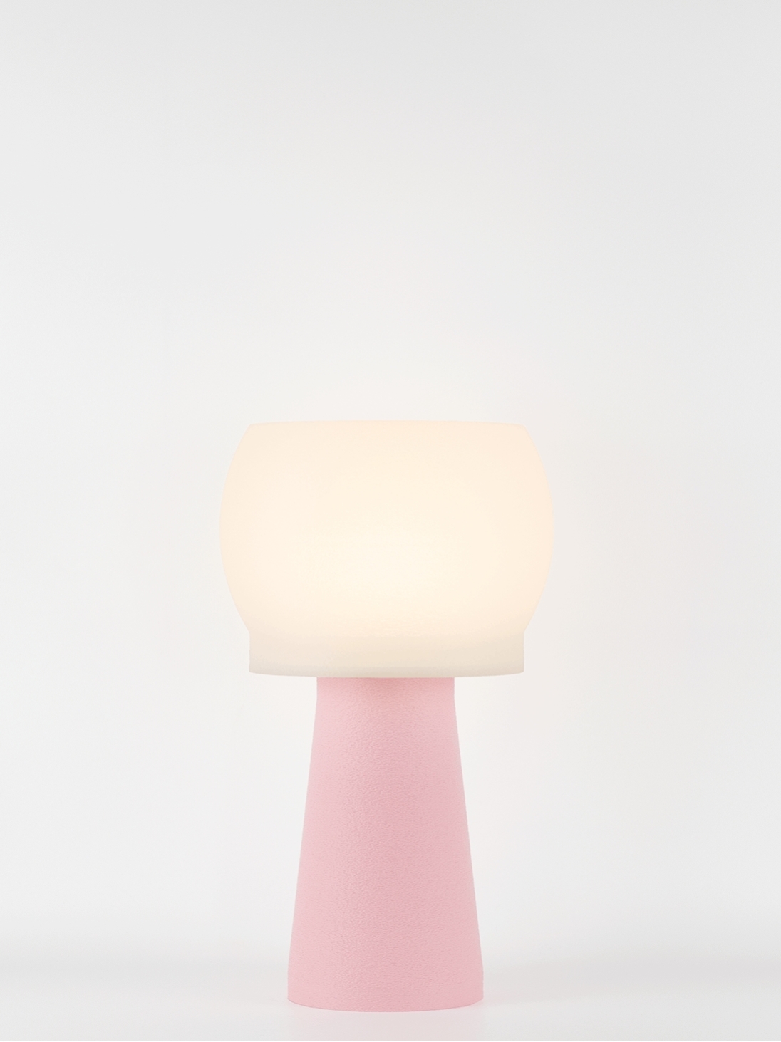 Clemence – Lampe à poser pastel rose, médium