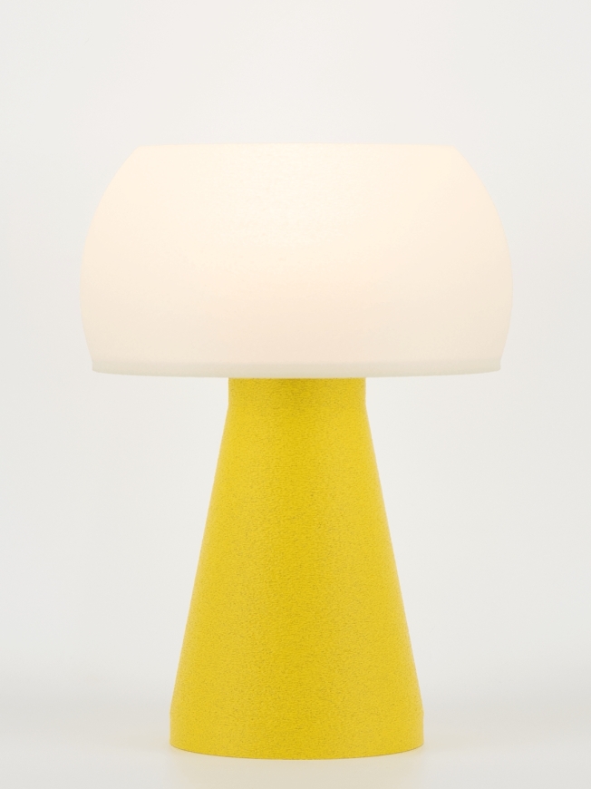 Annie – Lampe à poser granit jaune, small