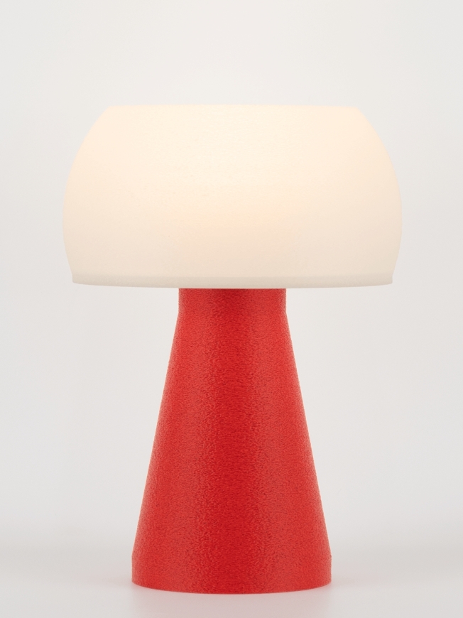 Annie – Lampe à poser granit rouge, small