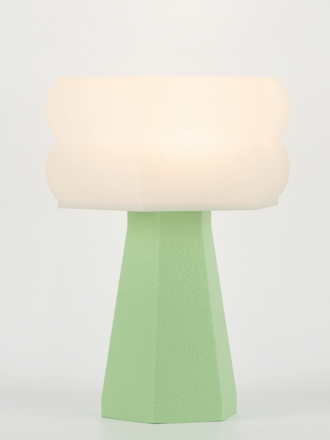 Aline – Lampe à poser pastel verte, small