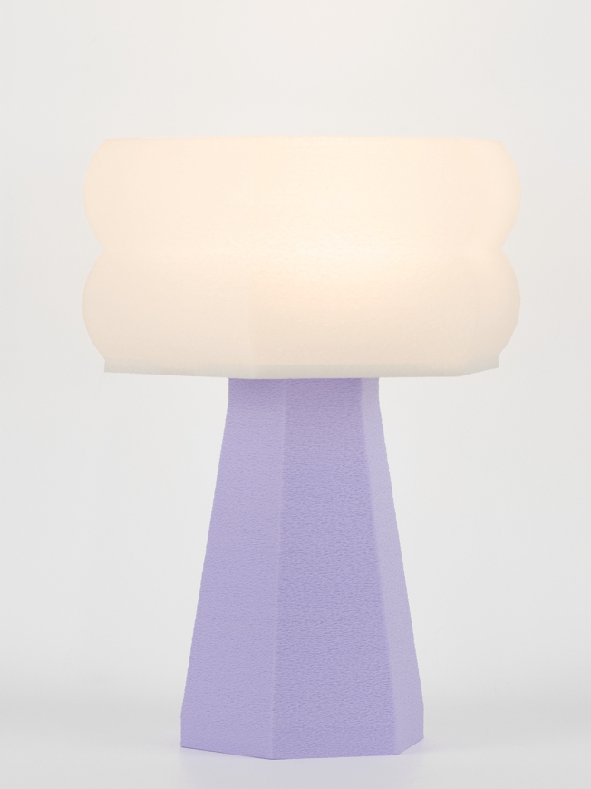 Aline – Lampe à poser pastel lilas, small