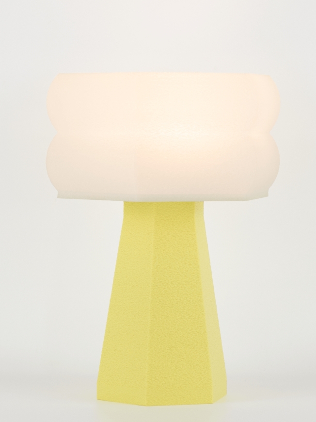 Aline – Lampe à poser pastel jaune, small