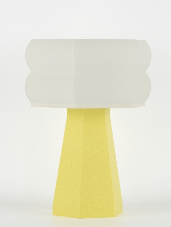 Aline – Lampe à poser pastel jaune, small