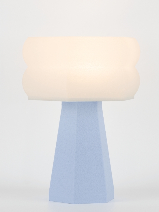 Aline – Lampe à poser pastel bleu, small