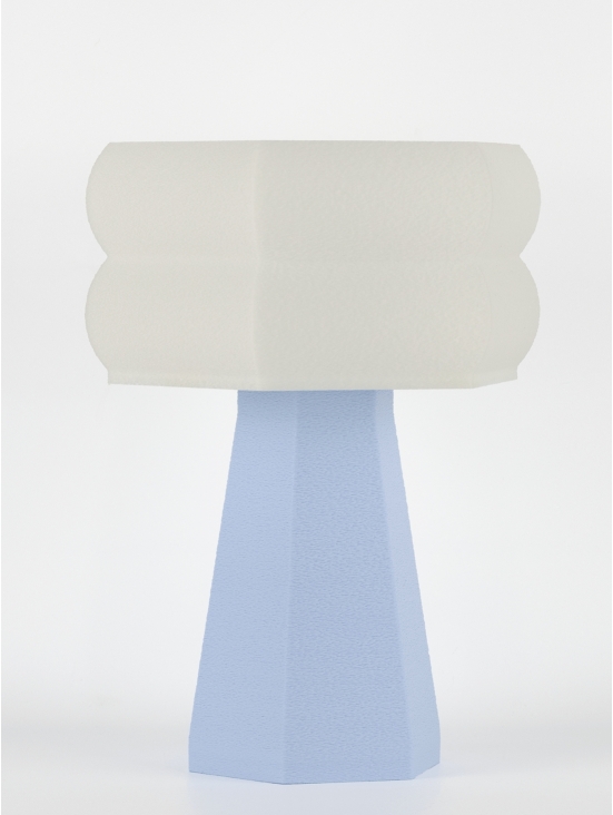 Aline – Lampe à poser pastel bleu, small