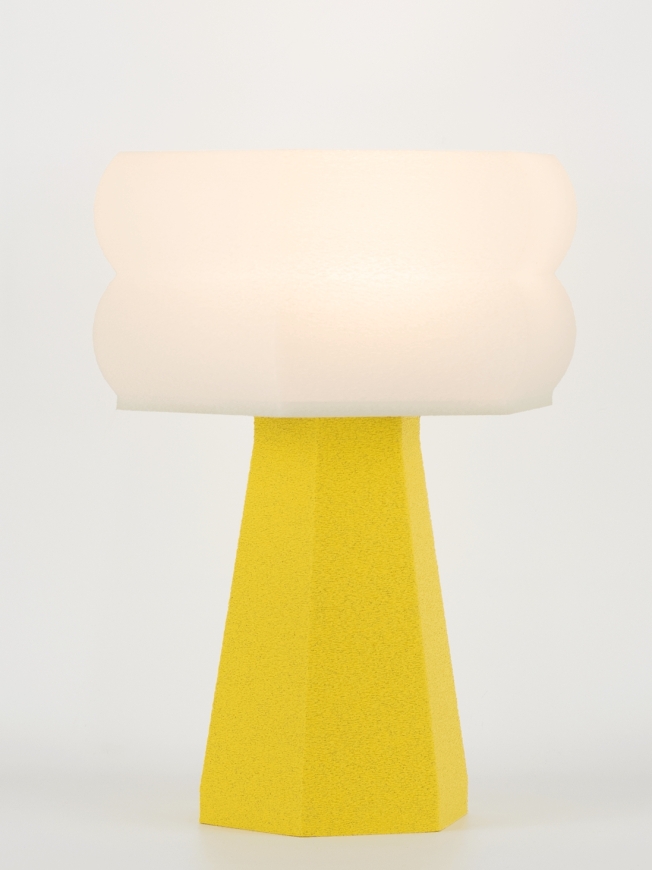 Aline – Lampe à poser granit jaune, small