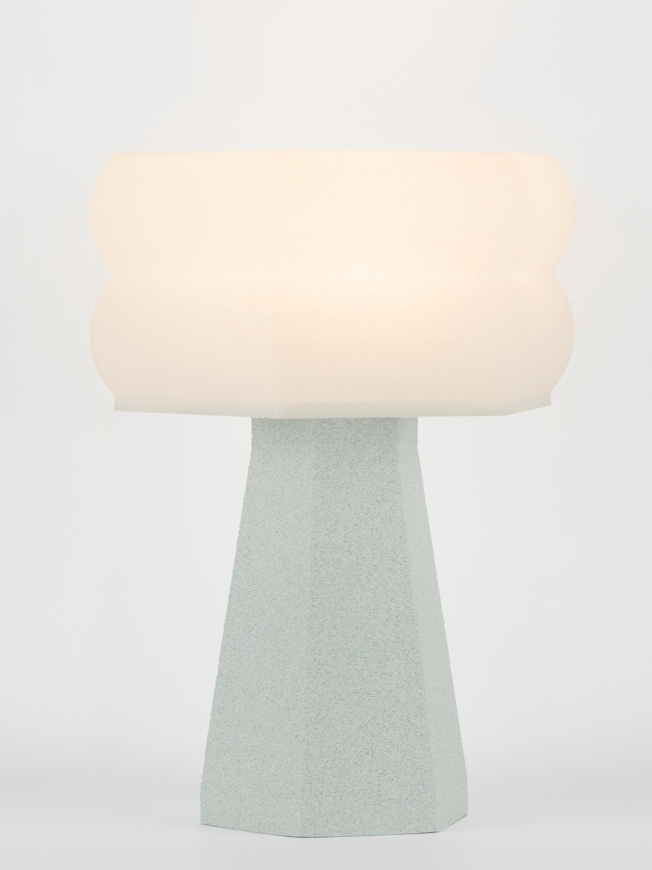 Aline – Lampe à poser granit grise, small