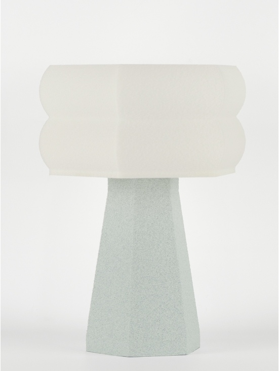 Aline – Lampe à poser granit grise, small
