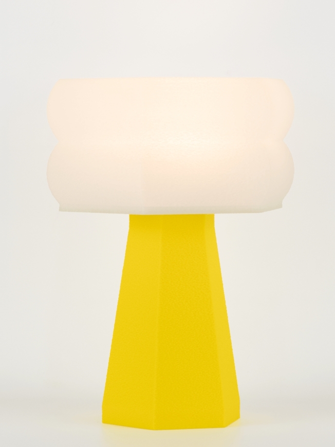 Aline – Lampe à poser pop jaune, small