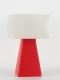 Juliane – Lampe à poser granit rouge, small