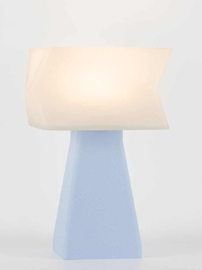 Juliane – Lampe à poser pastel bleu, small