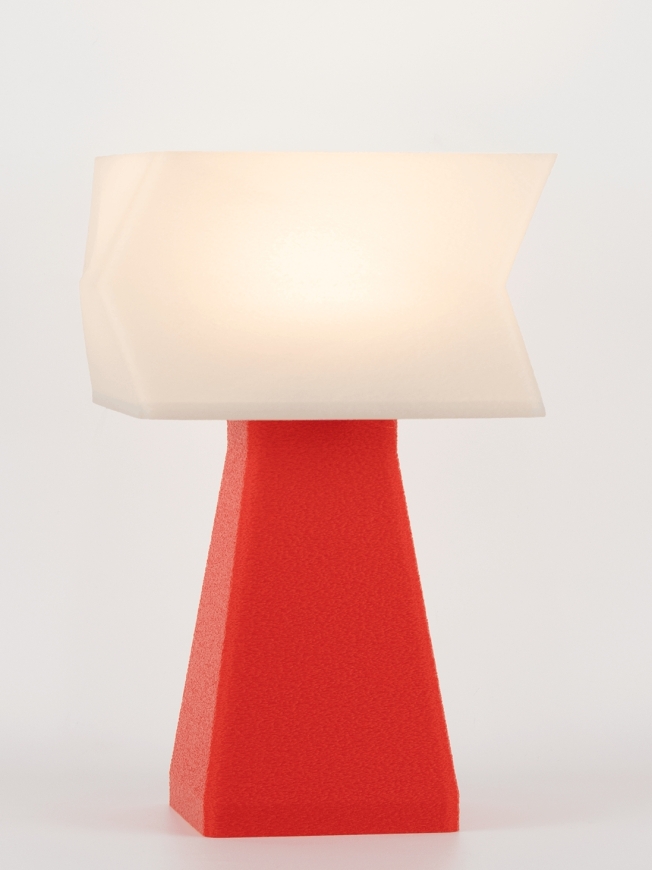 Juliane – Lampe à poser pop rouge, small