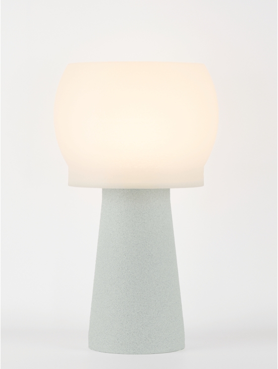Clemence – Lampe à poser granit grise, médium