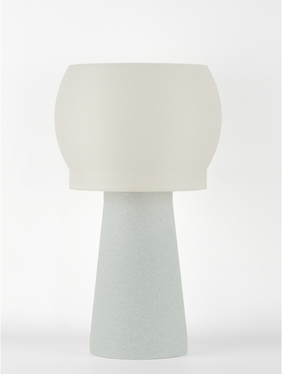 Clemence – Lampe à poser granit grise, médium
