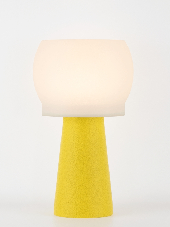 Clemence – Lampe à poser granit jaune, médium