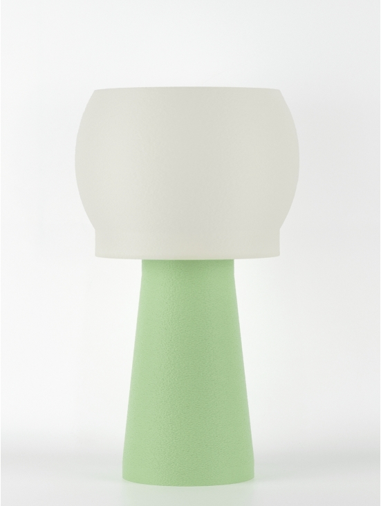 Clemence – Lampe à poser pastel verte, médium